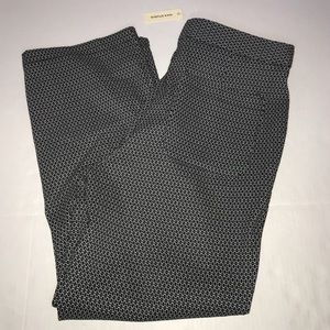 Max Studio Pants Dress/ Career Pants Sz 12 NWT Black & White Pattern Office Work